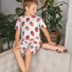 thumbnail image 4 of Balery Hand Drawn Strawberry Conjunto de Pijama Infantil de Manga Corta con Estampado – Ropa de Dormir de Algodón Suave-4X-Large, 4 of 6