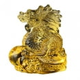 thumbnail image 4 of Colcolo Chinese Dragon Statue Art Crystal Dragons Family Figurine for Home Decor Car Gold, 4 of 8