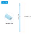 thumbnail image 2 of Uxcell Round Pencils, 12 Pcs Triangle HB Graphite Pencil with Eraser, Blue, 2 of 6