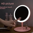 thumbnail image 2 of Espejo de maquillaje LED, espejo de belleza de escritorio popular con luz de relleno atenuable y luz, 2 of 5