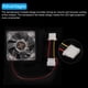 thumbnail image 4 of Ventilador de caja de computadora claro 1800RPM 80mm 4 pines con LED colorido, ventilador de enfriamiento silencioso 4 LED 12V para escritorio con 4 tornillos, 4 of 5
