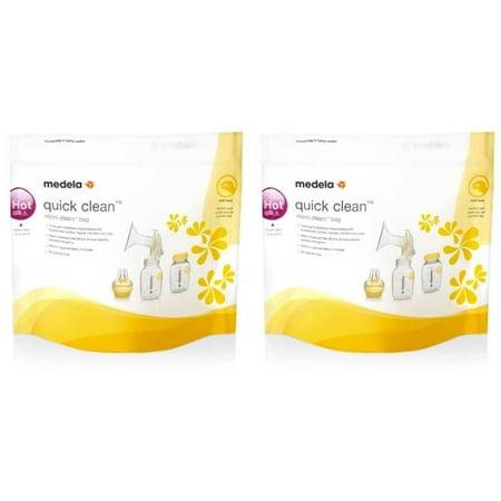 (2 Pack) Medela Quick Clean MicroSteam Bags, 5 ct
