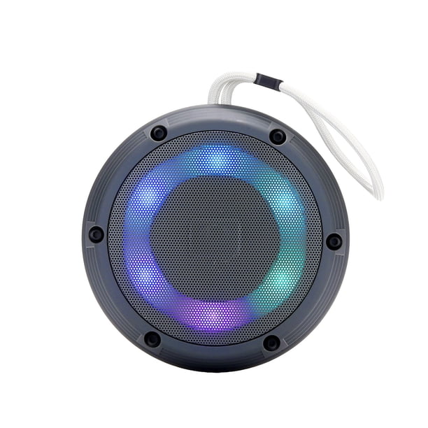 Pisexur - Altavoz Bluetooth para hombre, luz colorida, luminoso, para exteriores, para montañismo, portátil, colgante, de alta potencia, inalámbrico, con modo de espera prolongado, para niños, organi