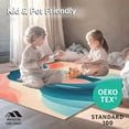 thumbnail image 4 of ODIKA 8'x10' Machine Washable Non-Slip Area Rug, Coral Ombre Ocean Hues Modern High Traffic Rug, Pink, 40621, 4 of 7