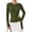 Army Green, variant on PRETTYGARDEN Asymmetrical Tops for Women Fall Business Casual Peplum Top Long Sleeve Blouses, Elegant Belted Dressy Casual Tops Professional Shirts for Office Work, Date Night, Going Out