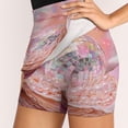 thumbnail image 4 of Pearl Shell with Disco Ball Women's Shorts Non-Slip Single Pocket A-line Trouser Skirt Summer Shorts Casual Shorts for Women, 4 of 7
