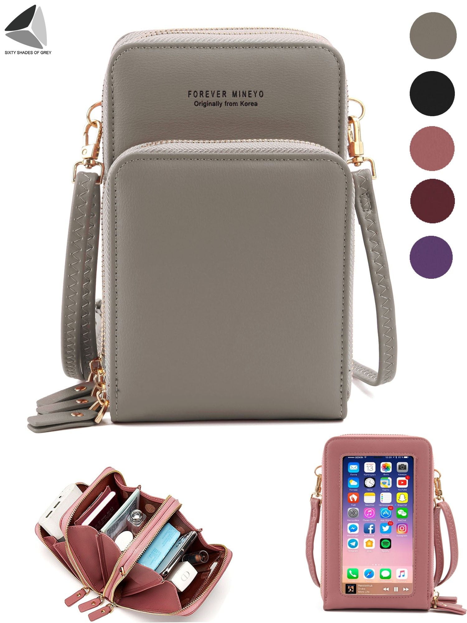 crossbody bolsa with phone pocket