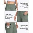 thumbnail image 4 of YIRUIYA Women's 10-Inch Outdoor Quick-Dry Sports Cargo Shorts, 4 of 7