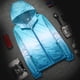 thumbnail image 3 of Greeniant Mujer hombre ropa al aire libre con capucha viento piel abrigo deportes a prueba de sol bloqueador solar Skinsuit protección UV Uniforme atlético Azul L, 3 of 6