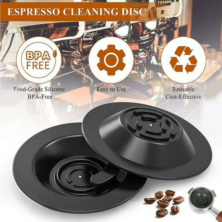 2PCS Espresso Backflush Cleaning Disc for Breville Espresso Machines  Compatible with Cleaning Tablets 58mm 