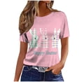 thumbnail image 5 of Easter Shirt for Women Vintage Rabbit And Floral Wreath Graphic T-Shirt Short Sleeve Crewneck Casual Style Festival Apparel Easter Gift, 5 of 5