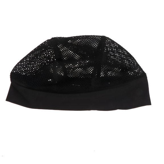 FLORNIX Breathable Stretchy Hair Net Cap for Men Black