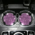 thumbnail image 1 of 2PCS Car Cup Non-slip Universal Car Interior Accessories Crystal Glitter Cup Bottom Mat, 1 of 2