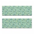 thumbnail image 2 of Floral Bench Cushion Set of 2, Flourishing Spring and Summer Season Leaves Tulips Petals Illustration, Standard Size Foam Pad and Decorative Cover, Turquoise Teal Marigold, by Ambesonne, 2 of 4