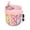 Pink, variant on With 7 Compartments - Portable Medicine Organizer with Clear Lid and Handle for Travel, Home, Office or On the Go - Durable PP Material, Wallet Pill Box, Pill Box Organizer, Pills/Medications
