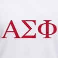thumbnail image 3 of CafePress - Alpha Sigma Phi Greek Letters Cardinal T Shirt - Womens Cotton V-Neck T-shirt, 3 of 4