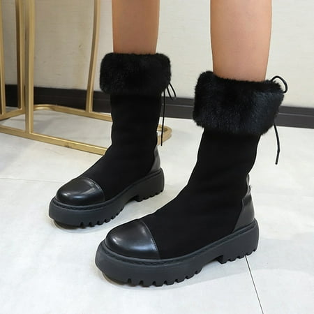 

MIASHUI Shoes Ankle Snow Warm Women s Thick Winter Boots Tassel Boots Thermal Plush Soled Women s Boots Women Sneakers Shoes Wedges Women Shoes Casual