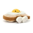 thumbnail image 1 of Jellycat 3.94" Amuseables Egglantine Egg On Toast Soft Plushies Toys, Cuddly and Soft Stuffed Animals Plush Toys Doll, Birthday Gift for Kids, 1 of 4