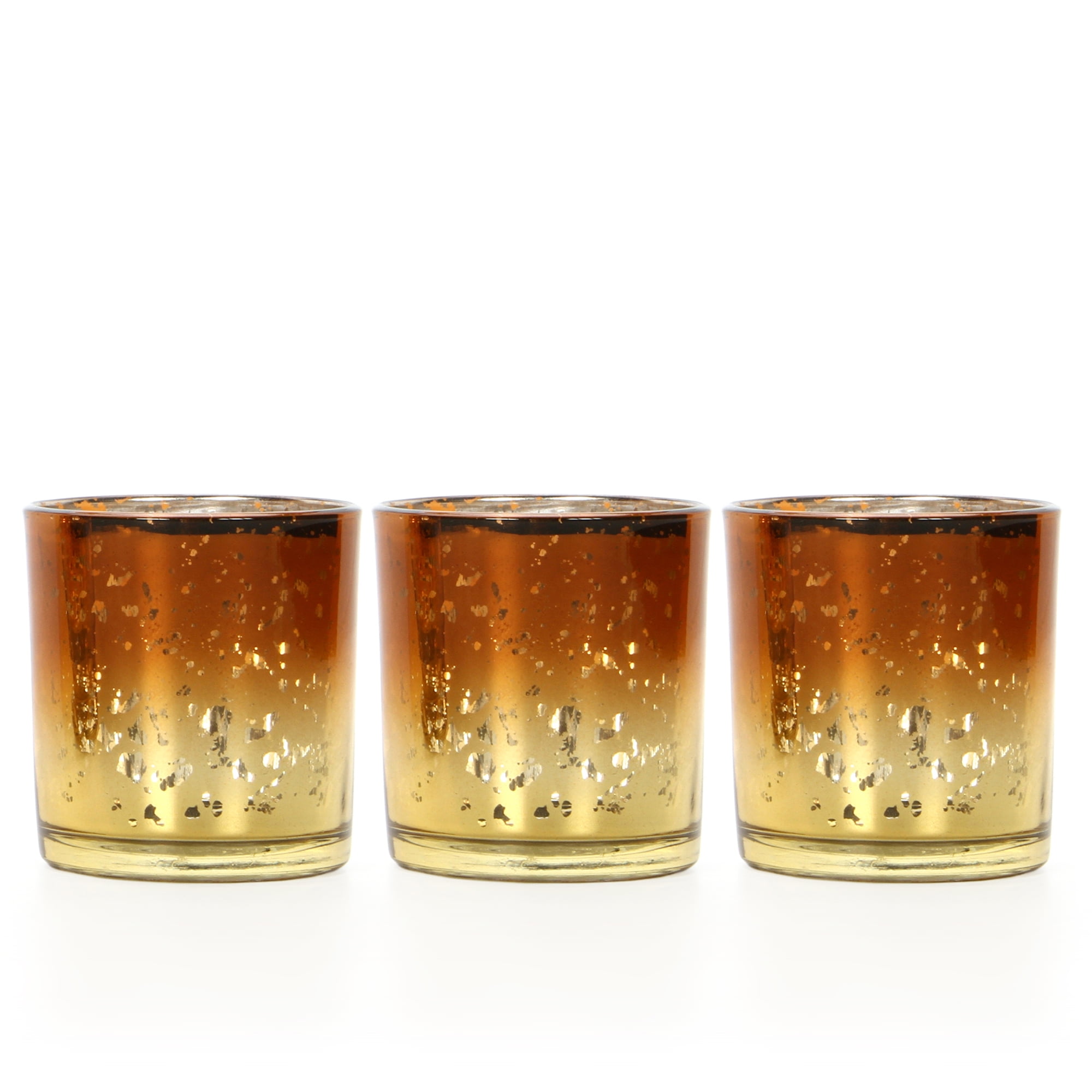 Set of 3 Glass Tea light Holder