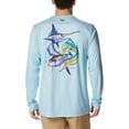 thumbnail image 2 of Columbia Men's Terminal Tackle PFG Carey Chen Long Sleeve, Spring Blue/Offshore Slam, Small, 2 of 5