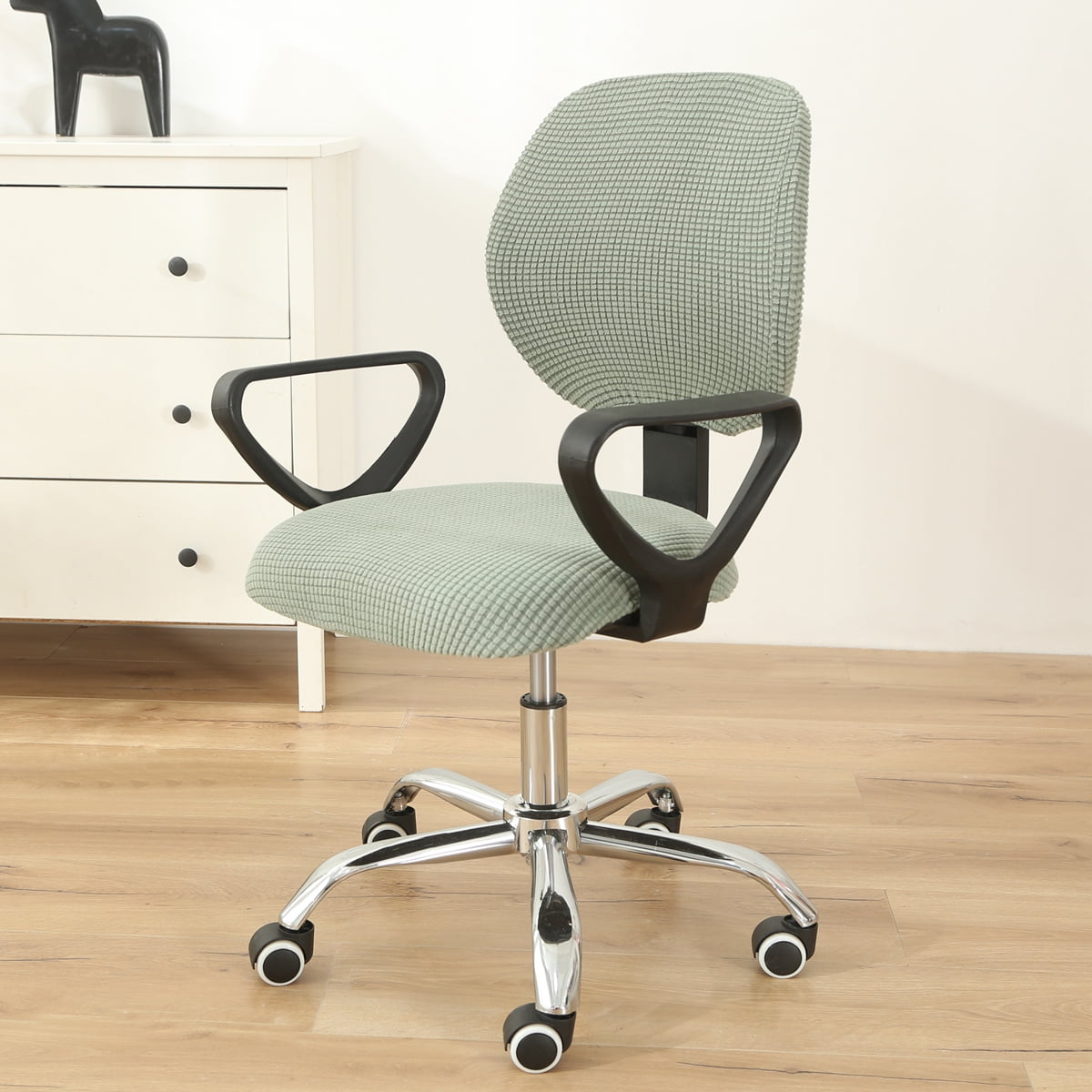Stretch Computer Office Chair Cover, Rotate Swivel Chair Slipcovers Non