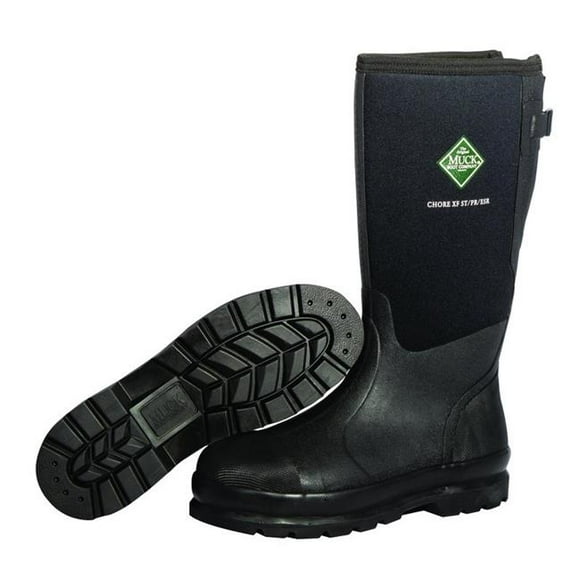 Muck Boot 8032924 The Original Chore XF Mens Rubber & Steel Classic Boots, Black - Size 14 US Waterproof