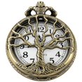 thumbnail image 1 of Reloj de bolsillo Tiong de cuarzo con Árbol de la Vida y cadena de 4,5 cm, 1 of 9