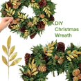 thumbnail image 4 of 40 Pieces Artificial Glitter Leaf Gold Glittered Spray Picks 13’’ Fake Floral Leaf Branches Xmas Decoration for Christmas Tree DIY Wreath Crafts Gift Home Garden Decoration(Gold,40 Pieces) A, 4 of 5