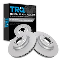 TRQ Front Brake Rotors Set Vented Premium G-Coated Fits Select 2009-2011 BMW 335d 2007-2013 335i 2009-2013 335i xDrive 2011-2013 335is 2007-2008 335xi 2013-2015 X1