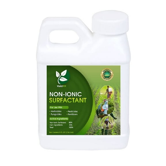 Yield Rx's Non-Ionic 80/20 Surfactant to Increase Product Penetration for Herbicides, Pesticides, Fertilizers and Fungicides 1 Pack of 8oz (8oz)