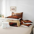 thumbnail image 4 of Erosebridal Rustic Turkey Bedding Sets King Size, Fall Maple Leaf Comforter Sets with Sheets, Pumpkin Decor, Reversible 7 Pieces, 4 of 5