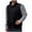 Black, variant on Busydd Mens Fleece Vest Solid Color Warm Winter Vest Casual Sleeveless Stand Collar Men's Outerwear Vests Comfortable Zipper Vest for Men L