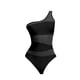 thumbnail image 4 of Traje de baño para mujer Traje de baño Copa acolchada Traje de baño 1 pieza Corte de rejilla suave 1 tiras Negro Yuyangstore  Traje de baño de mujer, 4 of 8