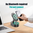 thumbnail image 3 of 2025 New Wireless Induction Audio Bluetooth Speaker, 5 in1 Phone Holder Bluetooth Audio Power Bank Bracket with Anti-Slip Base, 300°Rotating Folding Lifting Charging Treasure Holder (Black), 3 of 7