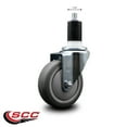 thumbnail image 2 of 4 Inch Thermoplastic Rubber Wheel Swivel 1-1/2 Inch Expanding Stem Caster SCC, 2 of 2