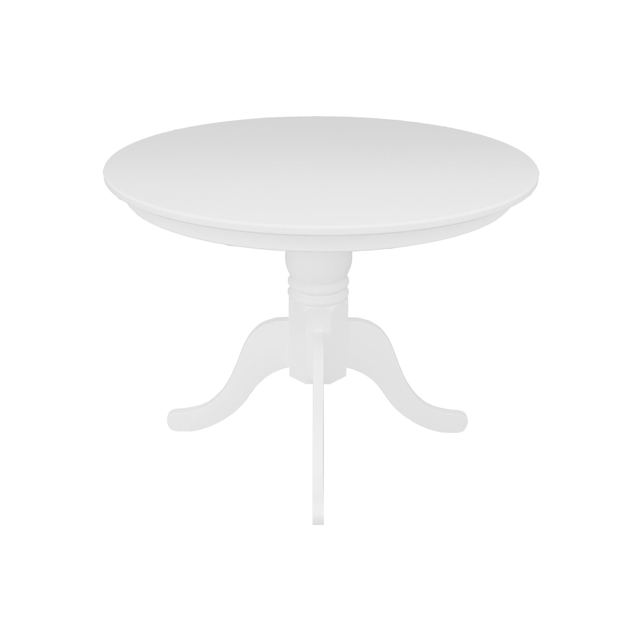Castle Place 5-Piece Elegant Wooden Indoor Dining Table and Chairs Set, White