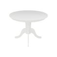 thumbnail image 2 of Castle Place 5-Piece Elegant Wooden Indoor Dining Table and Chairs Set, White, 2 of 7