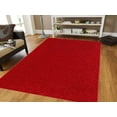 thumbnail image 3 of Solid Color Indoor Area Rugs, Red - 5' Square, 3 of 3