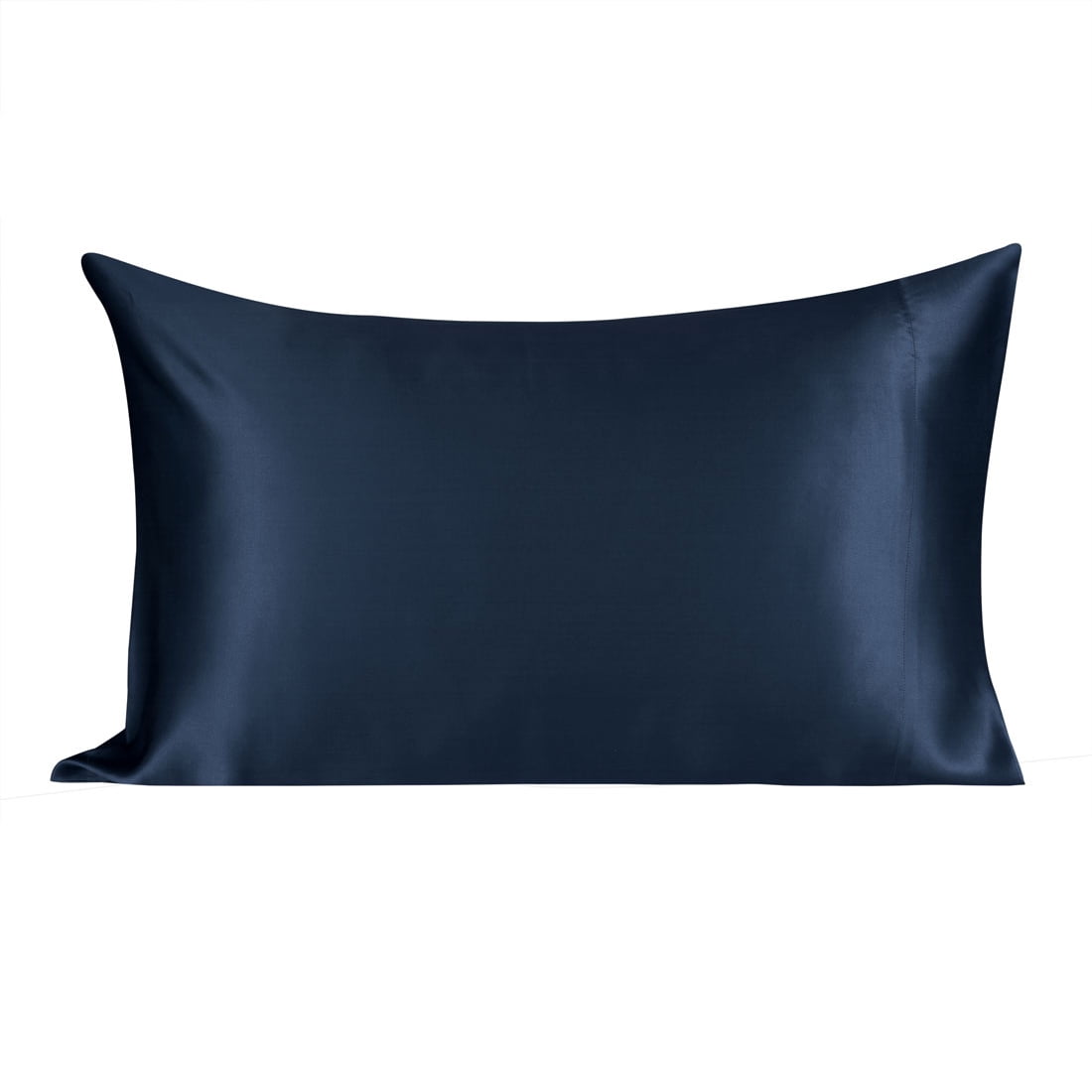 Unique Bargains 2-Pack 19 Momme 100% Silk Pillowcases Navy Blue Standard