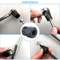 thumbnail image 3 of Juego de 13 llaves de vaso giratorias: extractor de pernos dañados de 3/8" para quitar tuercas de bloqueo de ruedas, 3 of 4