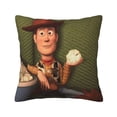 thumbnail image 1 of Funda de cojín de pana suave de Toy Story, 18 x 18 pulgadas, funda de almohada decorativa para sofá, dormitorio, cama, silla y sala de estar, 1 of 1