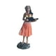 thumbnail image 4 of Muñeca hawaiana para salpicadero, muñeca en miniatura para salpicadero, figura hawaiana de resina, recuerdo decorativo de 6,3 "para adorno, decoración falda naranja, 4 of 8