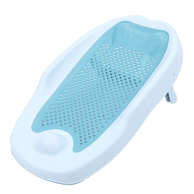 Bañera Portátil Para Bebé, Bañera Azul De Soporte Para Baño Para Bebé Portátil Para Niños
