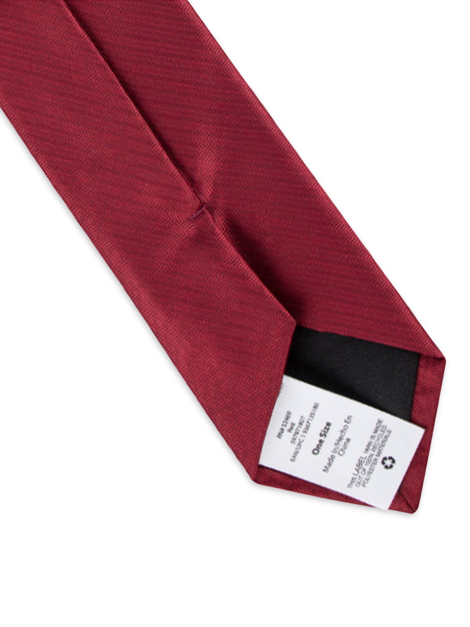 George Men's Solid Red Slim Necktie