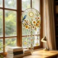 thumbnail image 6 of Clearance! Suncatcher Window Hanging Ornament Floral Hummingbird Acrylic Wind Chime with Crystal Pendant for Home Bedroom Living Room Window Garden Boho Wall Art Decor, 6 of 7