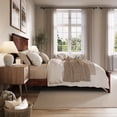 thumbnail image 3 of Naples Queen Wood Low Profile Platform Bed with Matching Footboard in Walnut, 3 of 13