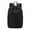 Black, variant on Lightweight Casual Unisex Backpack for Men Women, 8.7x13 inch Waterproof Wear-resistant School Solid Color Bookbags, Small Backpack for College Travel Work