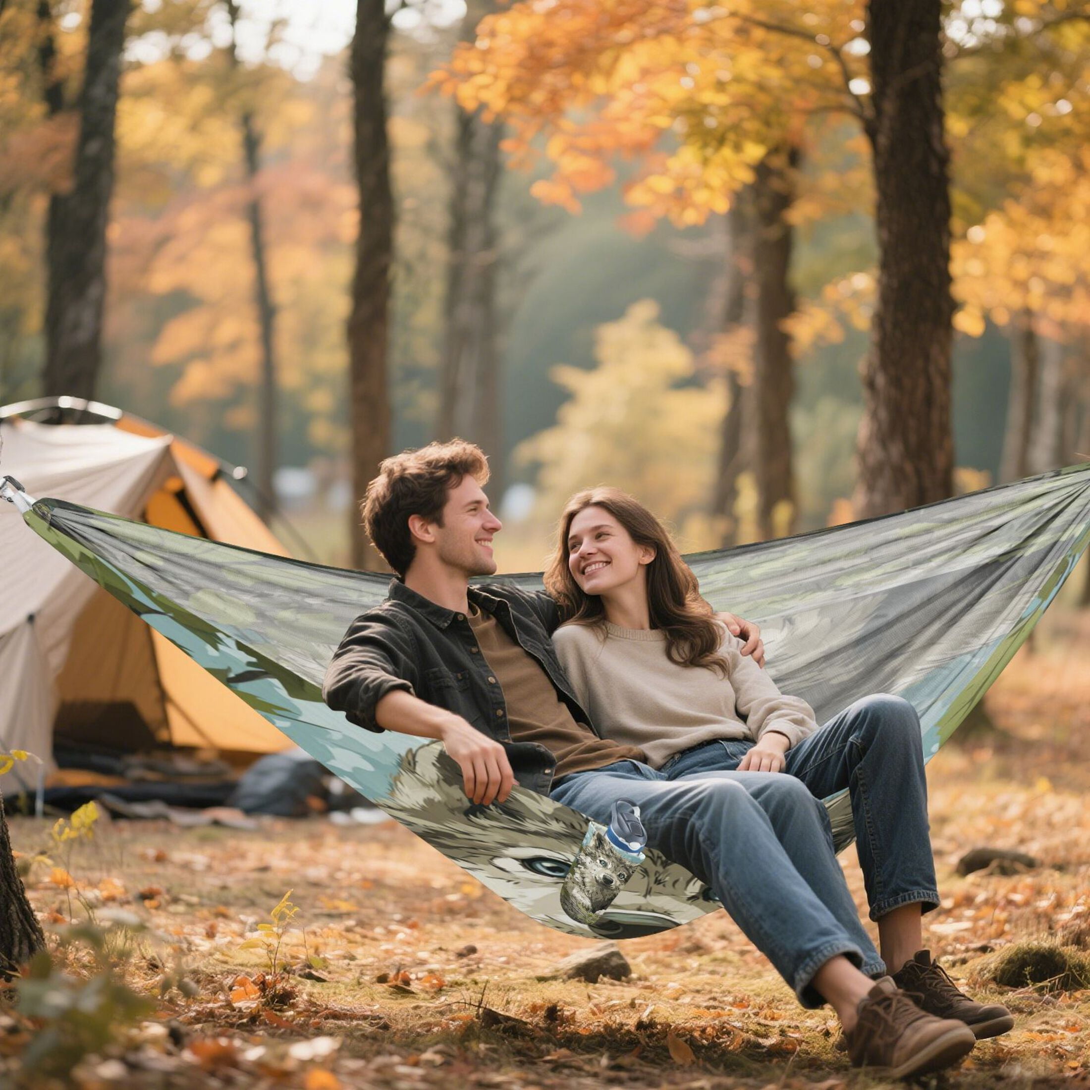 Hanging Hammock Portable Travel Camping For Outdooor Beach Camping Hiking Sitting in The Forest