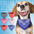 thumbnail image 2 of Pet Saliva Towel - Ethnic Style Print, Triangle Neckerchief, Adjustable Bandana Collar for Dogs and Cats, 2 of 8