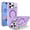Purple, variant on Glitter Case for iPhone 17 with Magnetic [for Women Girls] Lens Kickstand Hybrid Back Shockproof Protective, Crystal Bling Phone Case, for iPhone 17 Case Bling,Purple